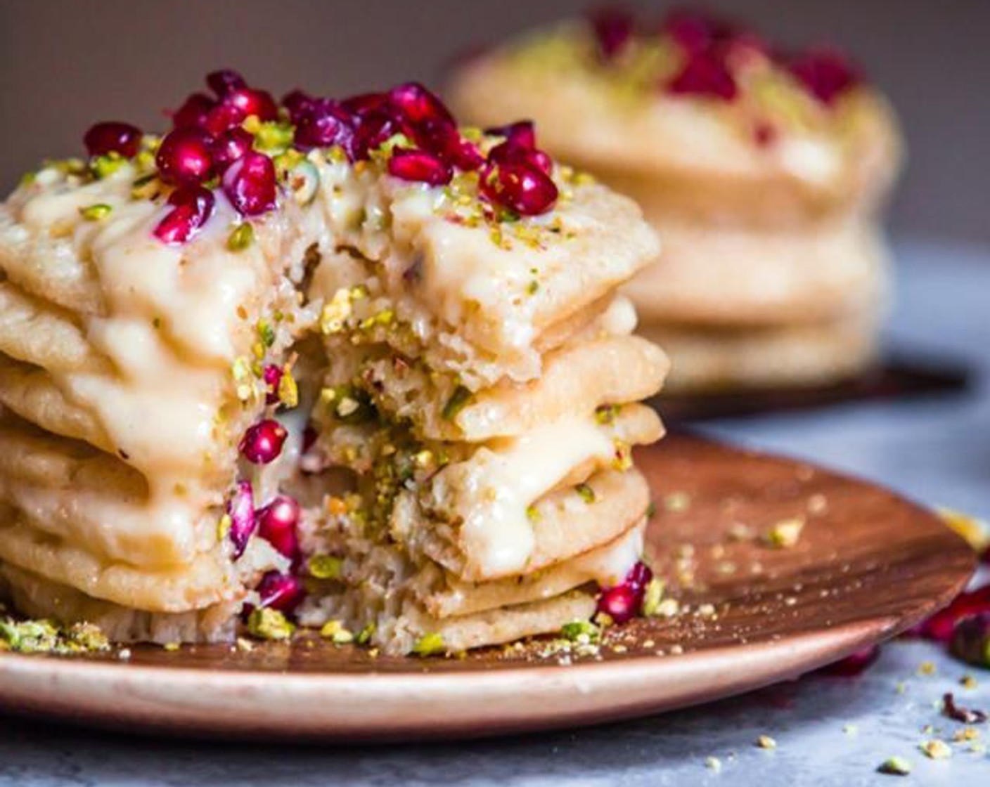 Moroccan Pancake Layer Cake (Baghrir Cake)