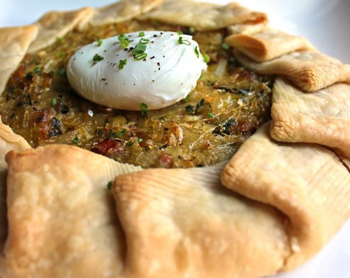 Caramelized Leek and Pancetta Galette