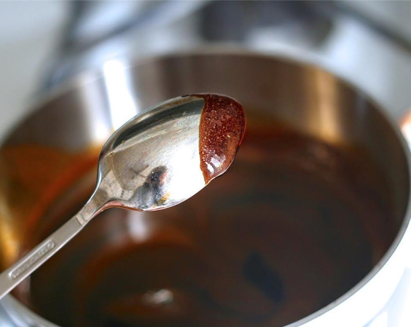 step 1 Combine Soy Sauce (1 Tbsp), Maple Syrup (2 Tbsp) and Balsamic Vinegar (1 cup) in a small sauce pan. Bring to a simmer and reduce by half, or until mixture coats the back of a spoon. Take care not to burn it by stirring often.