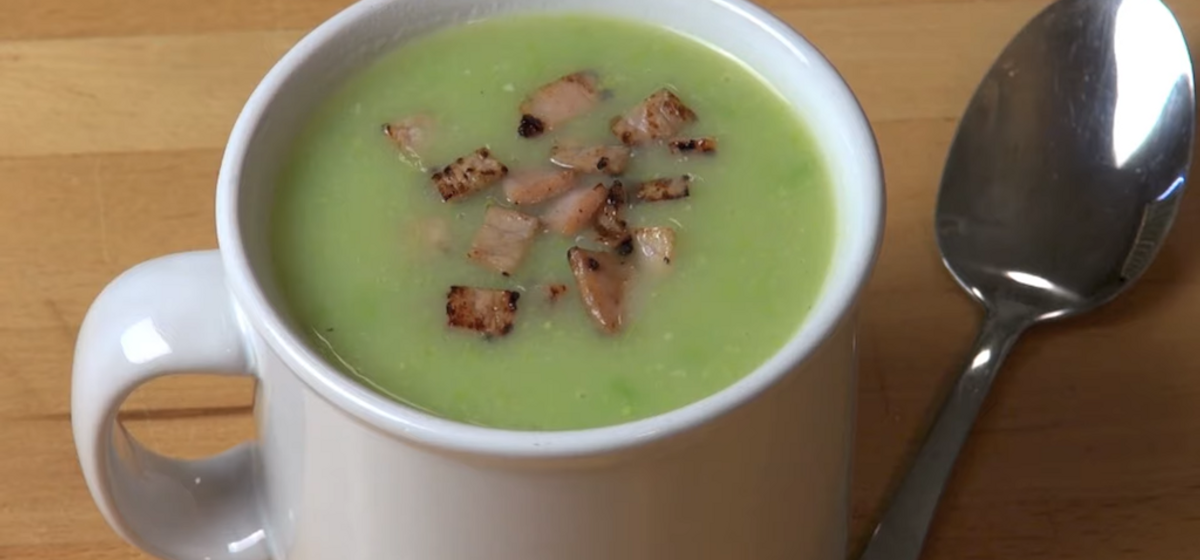 Potato, Pea and Bacon Soup Recipe | SideChef