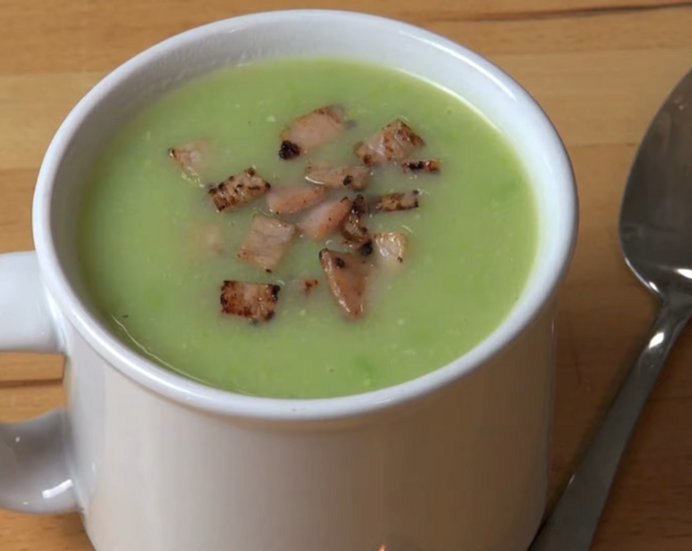 Potato, Pea and Bacon Soup