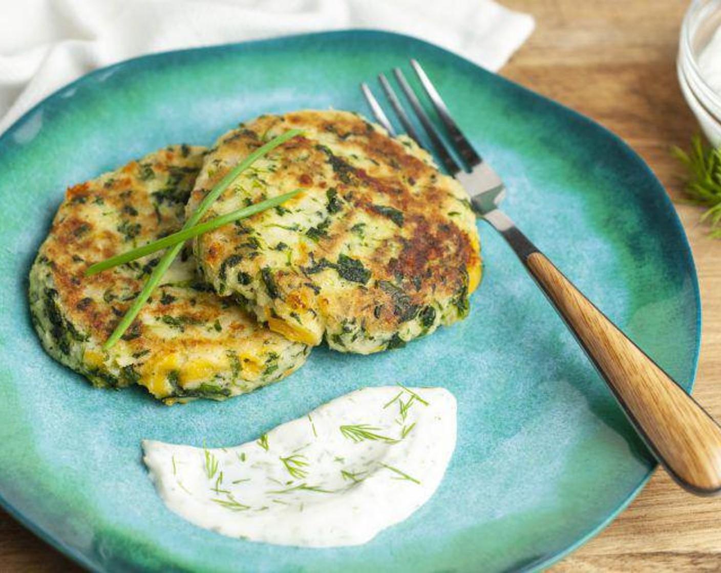 Spinach and Cheddar Potato Cakes