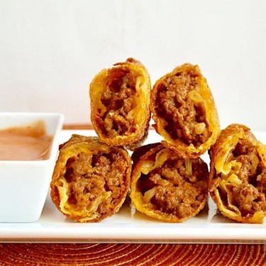 Cheeseburger Egg Rolls Recipe | SideChef