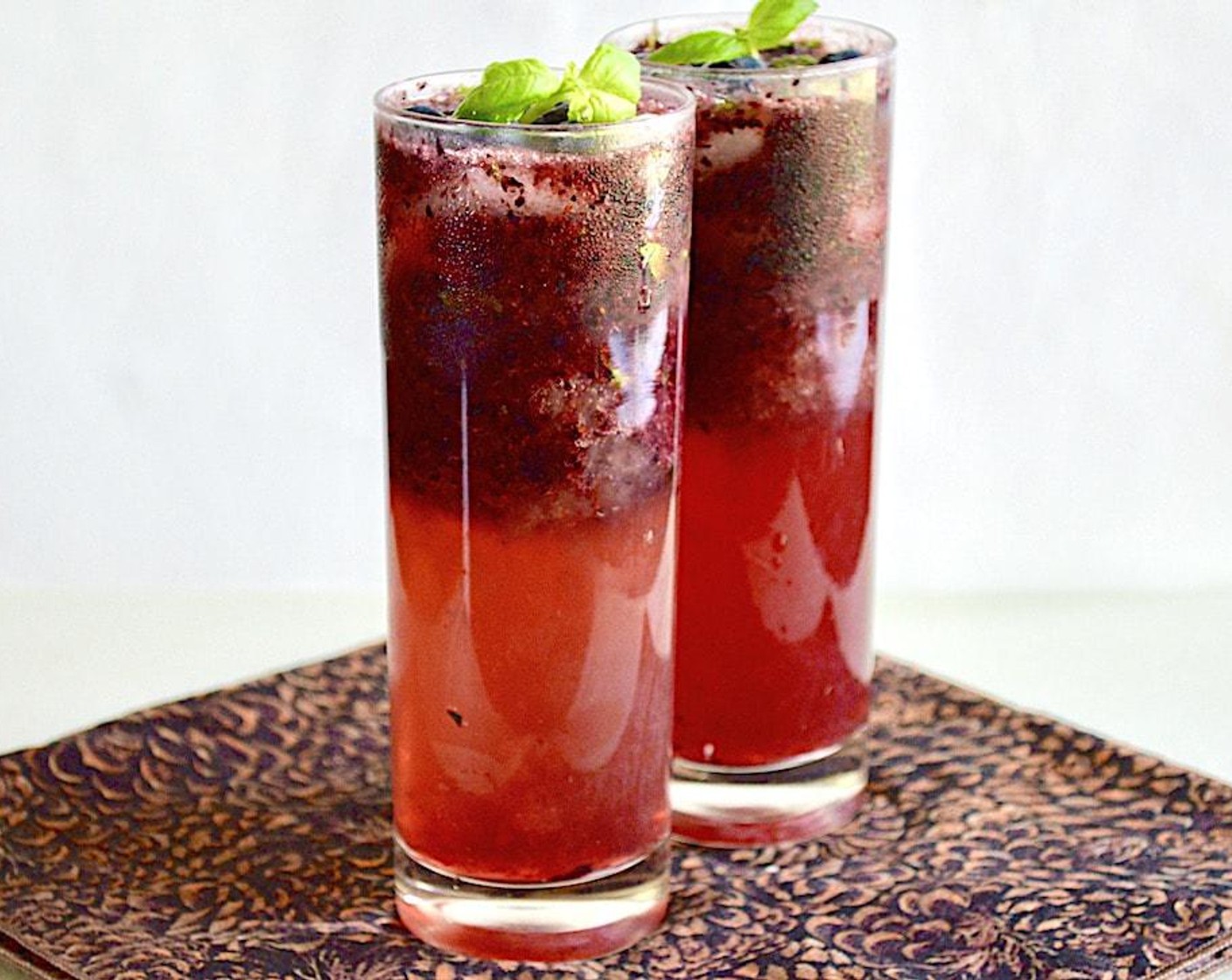 Blueberry Lemon Mojitos