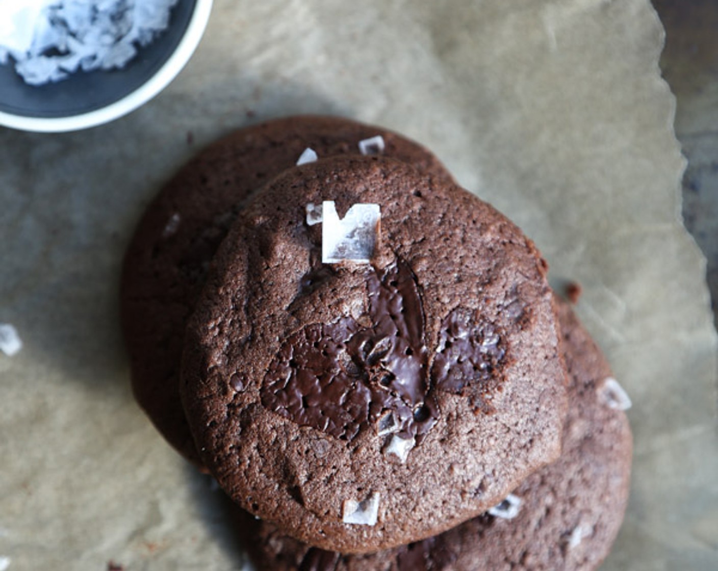 Gluten-Free Double Chocolate Cookies with Buckwheat and Sea Salt