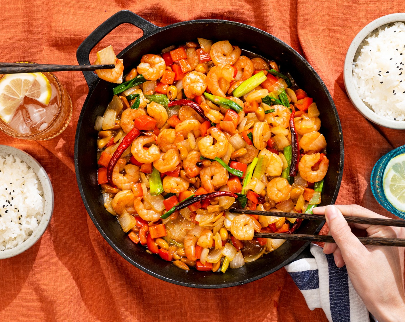 15-Minute Kung Pao Shrimp