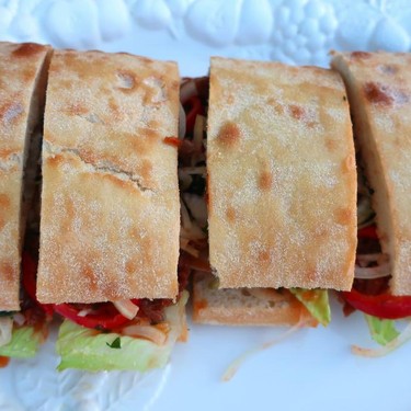 Pulled Hoisin-Pork Ciabatta Sandwich Recipe | SideChef