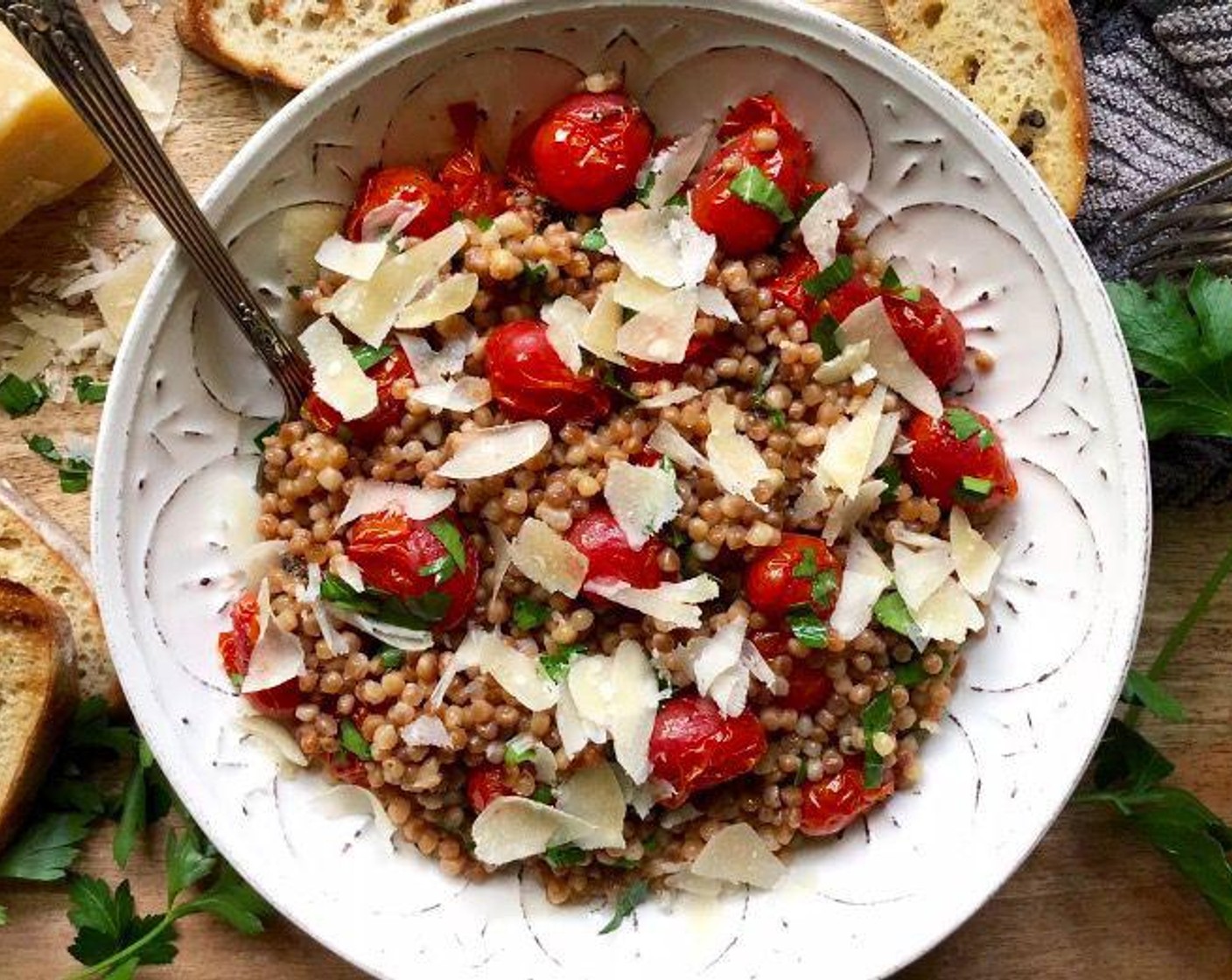 Toasted Couscous Tomato Salad