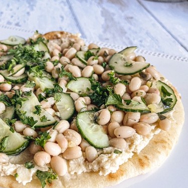 Grilled Cucumber Flatbread Recipe | SideChef