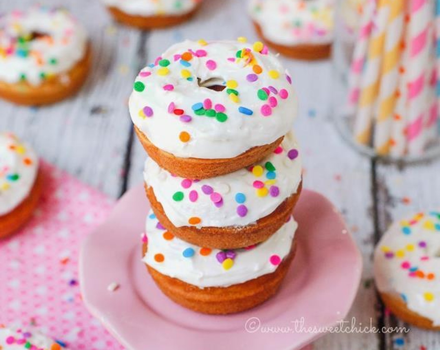 Cotton Candy Mini Donuts