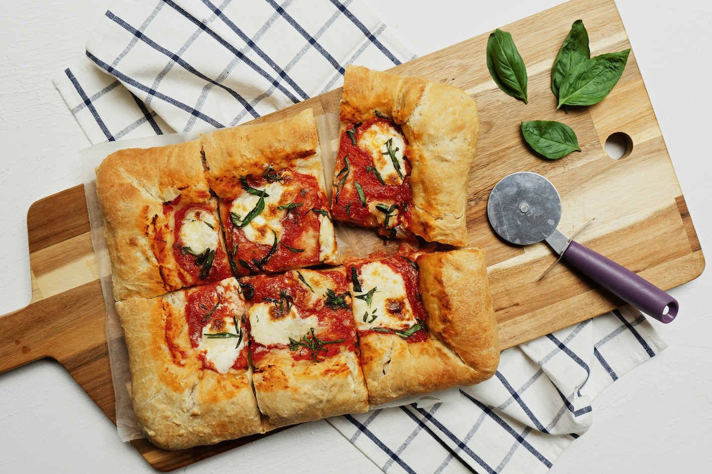 Stuffed Crust Margherita Pizza Recipe | SideChef