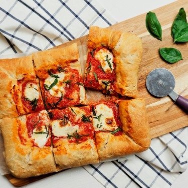 Stuffed Crust Margherita Pizza Recipe | SideChef
