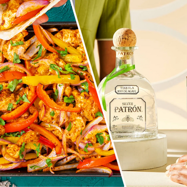 Sheet Pan Chicken Fajitas and Patrón Ranch Water Cocktail Recipe | SideChef