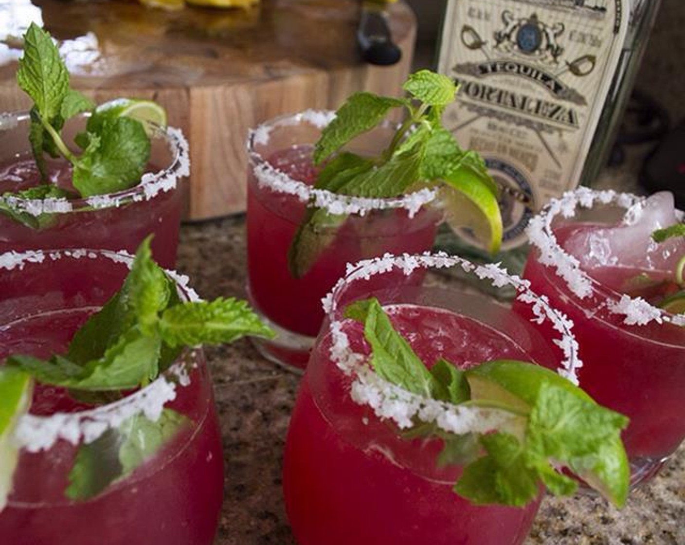 Fresh Prickly Pear Margaritas