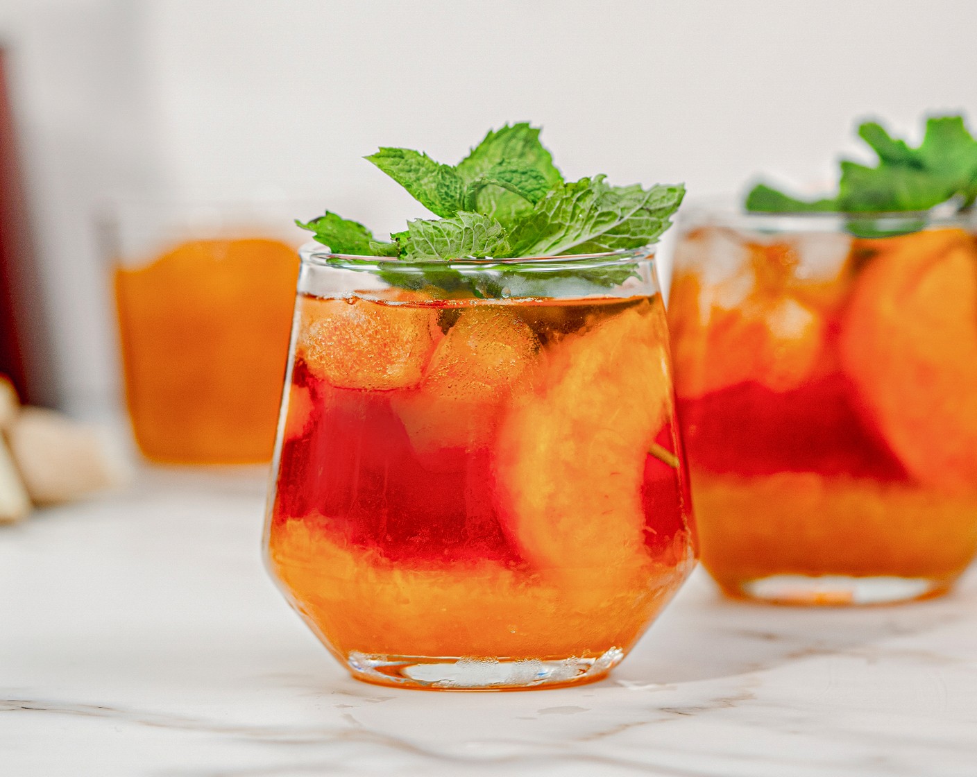 Ginger Peach Iced Tea