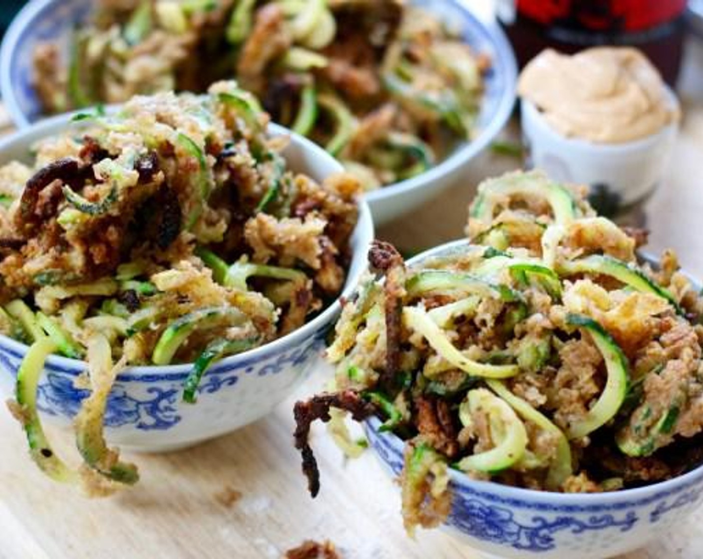 Fried Spiraled Zoodles