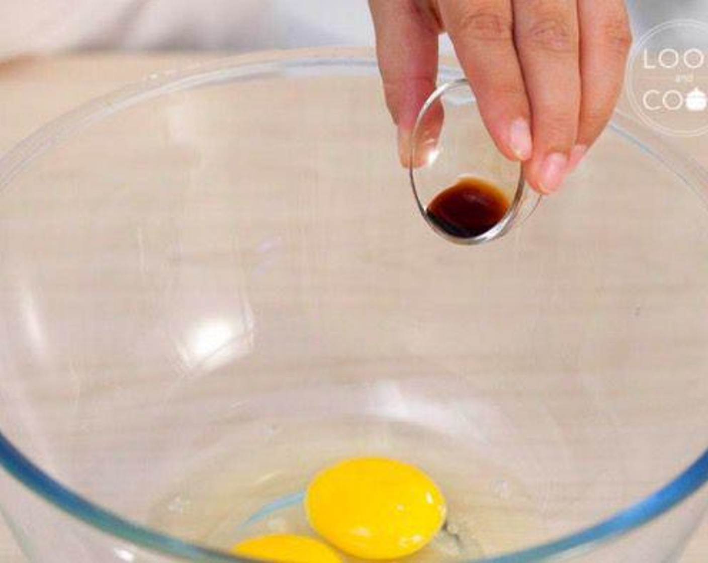 step 3 In another bowl, whisk Eggland's Best Classic Eggs (2) and Vanilla Essence (1 tsp) till light and fluffy