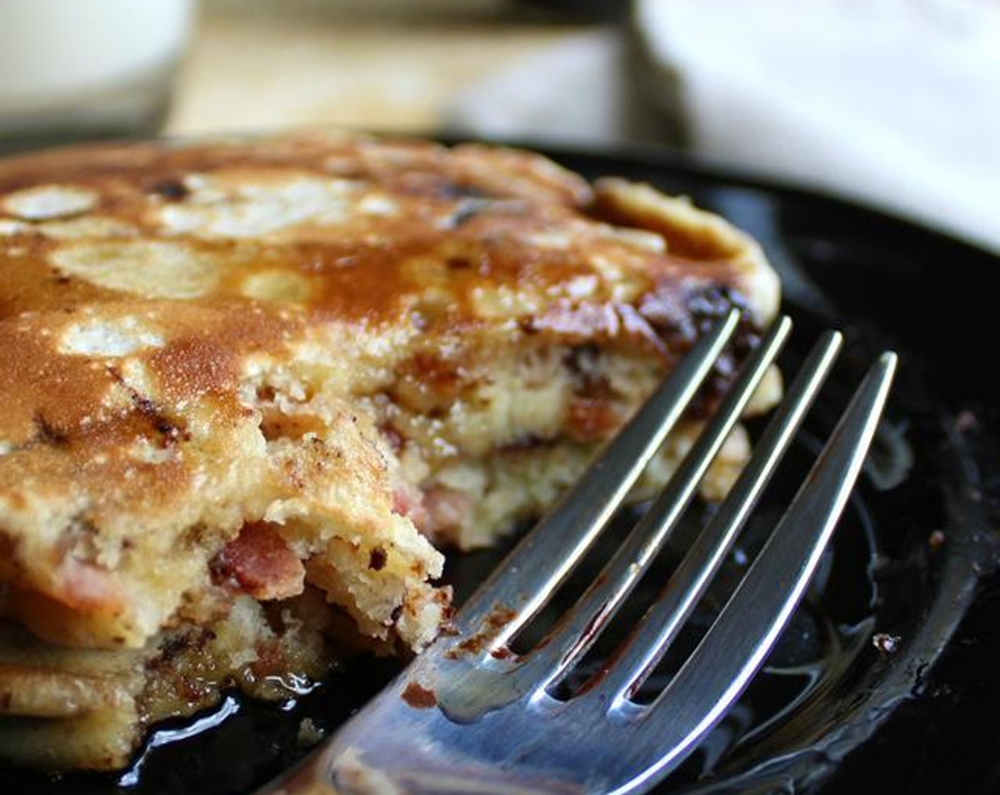 Bacon Chocolate Chunk Pancakes