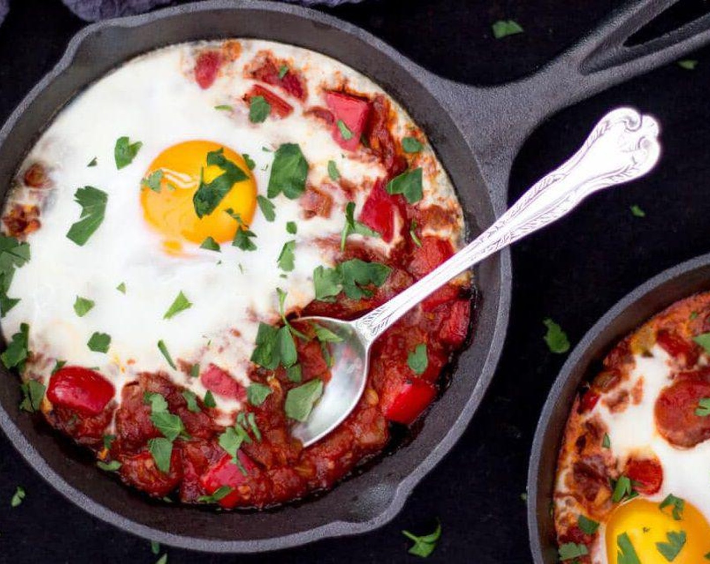 Easy Spicy Baked Eggs