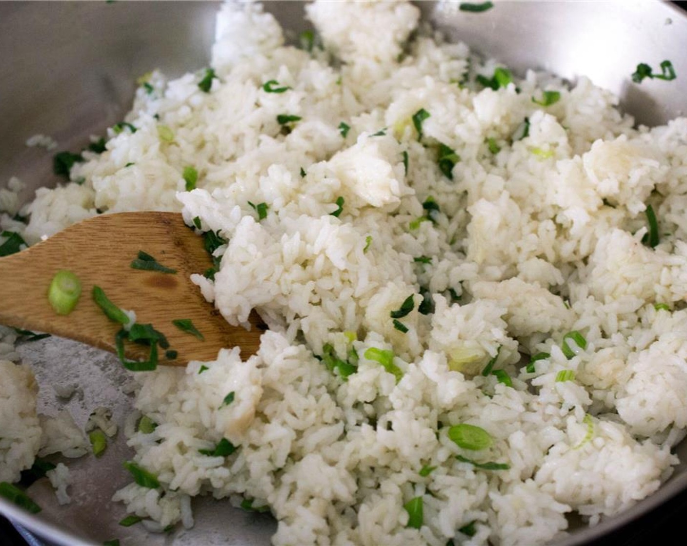 step 4 Stir in White Rice (560 g), breaking up any large clumps.