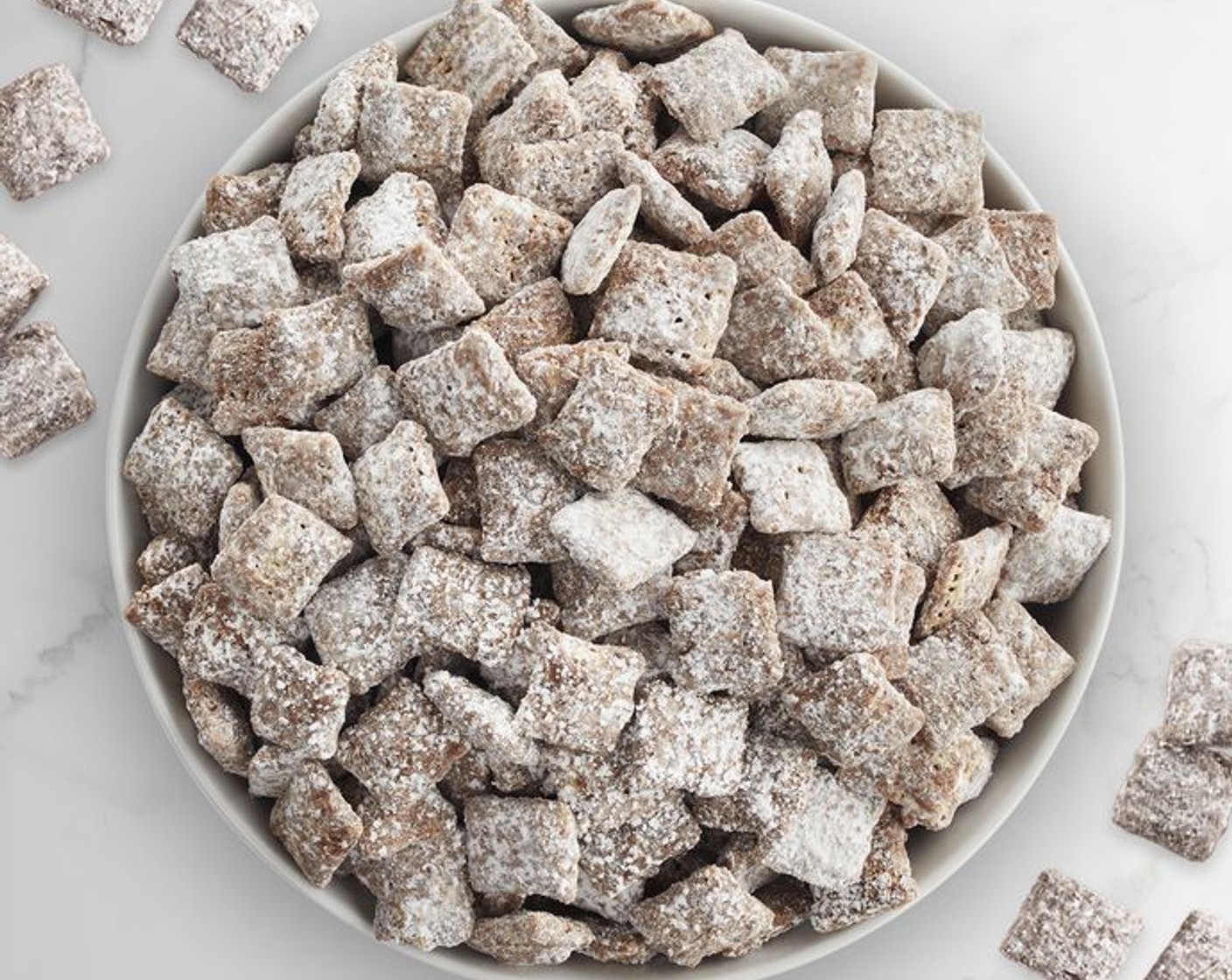 step 3 Add Powdered Confectioners Sugar (1 1/2 cups). Seal bag; shake until well coated. Spread on waxed paper to cool. Store in airtight container in refrigerator.