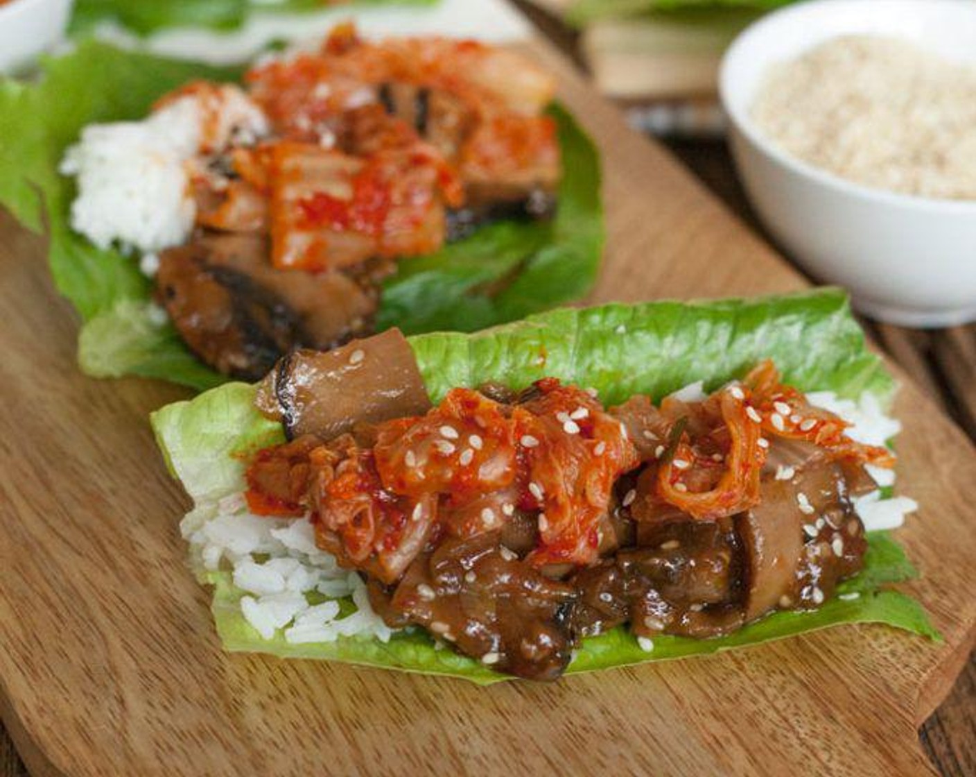 Bulgogi Mushroom Lettuce Wraps in an Instant Pot