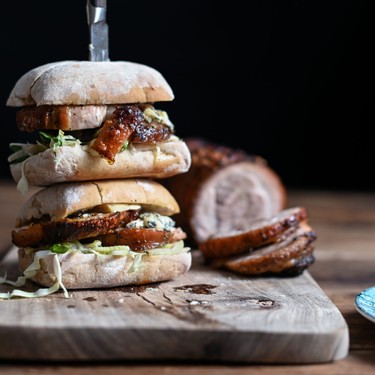 Porchetta with Blue Cheese and Fennel Slaw Recipe | SideChef