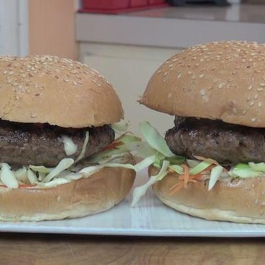 Beef Burgers with Tonkatsu Sauce Recipe | SideChef
