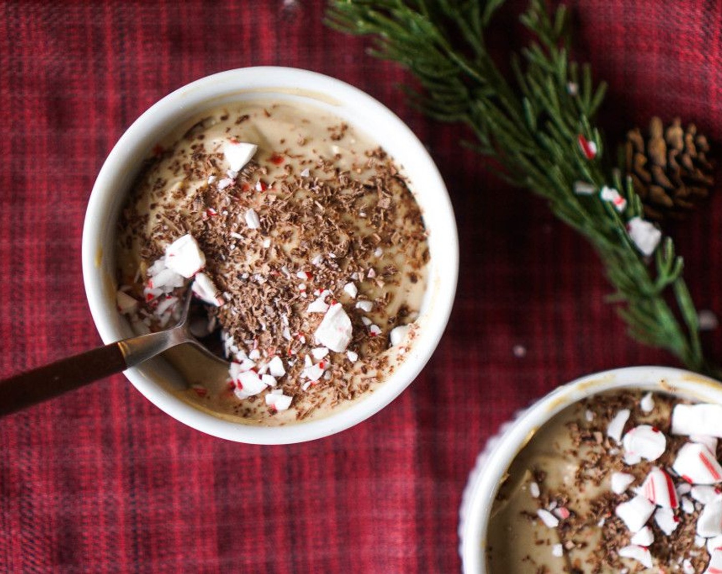 Ricotta Cappuccino Whip with Peppermint and Chocolate