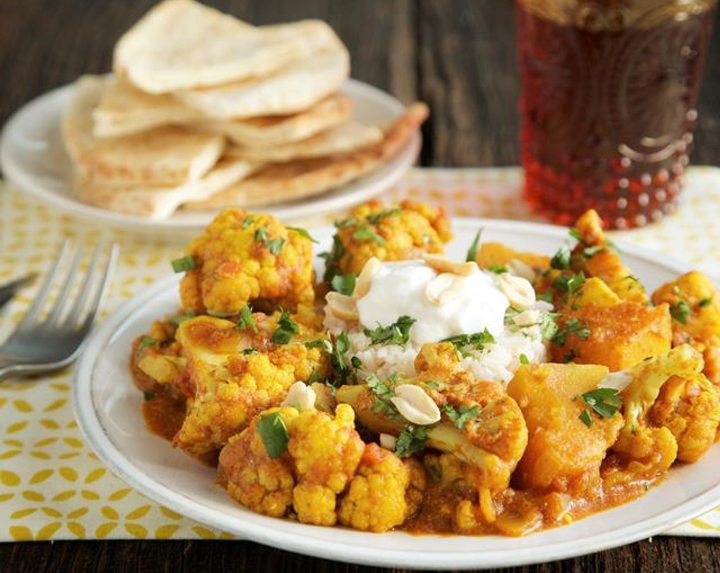 Cauliflower and Butternut Squash Curry with Rice