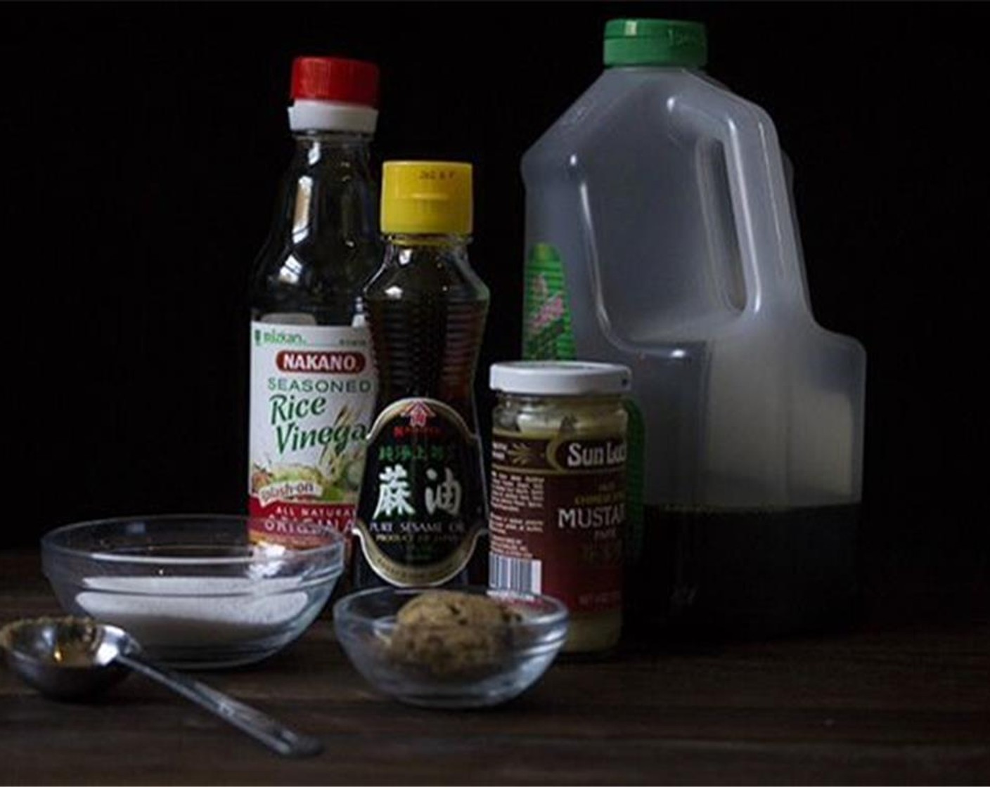 step 5 To prepare the stir-fry sauce, mix Low-Sodium Soy Sauce (1/4 cup), Rice Vinegar (2 Tbsp), Sesame Oil (1 Tbsp), Brown Sugar (3 Tbsp), Chinese Hot Mustard (1 Tbsp) and Corn Starch (1 tsp) in a medium bowl.