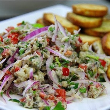 Red Onion and Sardine Salad Recipe | SideChef