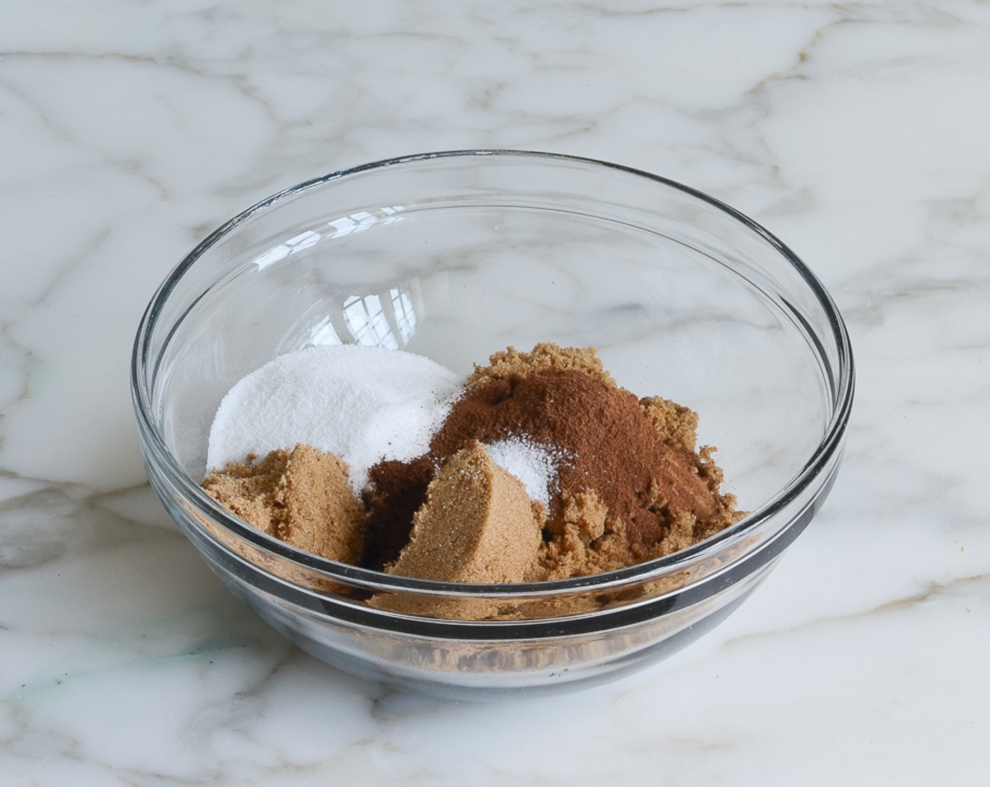 step 2 Combine the Dark Brown Sugar (2/3 cup), Granulated Sugar (3 Tbsp), Simply Organic Cinnamon, Ground (2 tsp), Ground Cloves (1/8 tsp), and Salt (1/8 tsp).