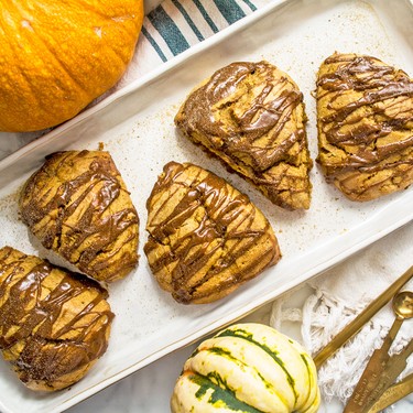 Paleo Pumpkin Scones with Spiced Drizzle Recipe | SideChef