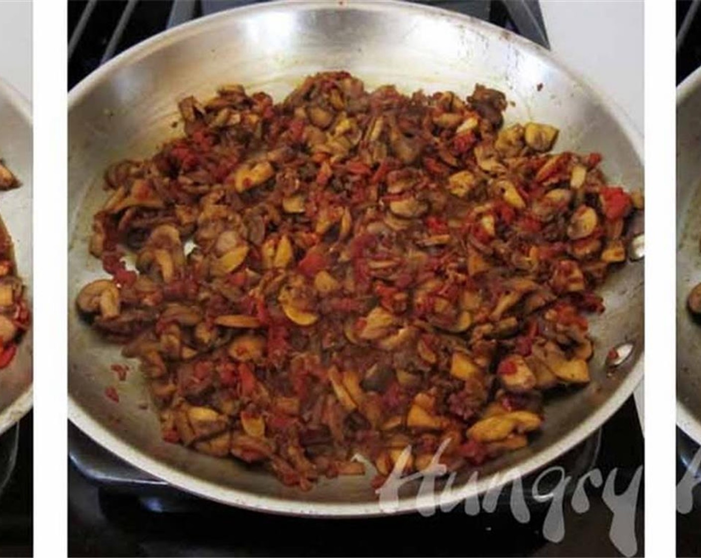 step 12 Return mushrooms, roasted red pepper mixture, and pancetta to the pan. Pour in Madeira Wine (3/4 cup), Beef Broth (1/4 cup) and Balsamic Vinegar (1/2 tsp).