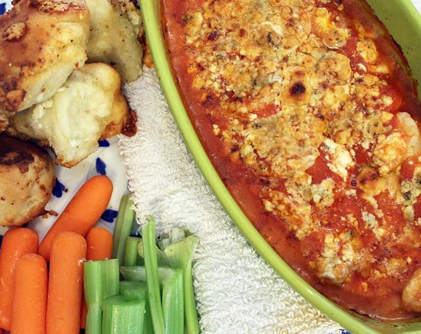 Baked Buffalo Shrimp Dip