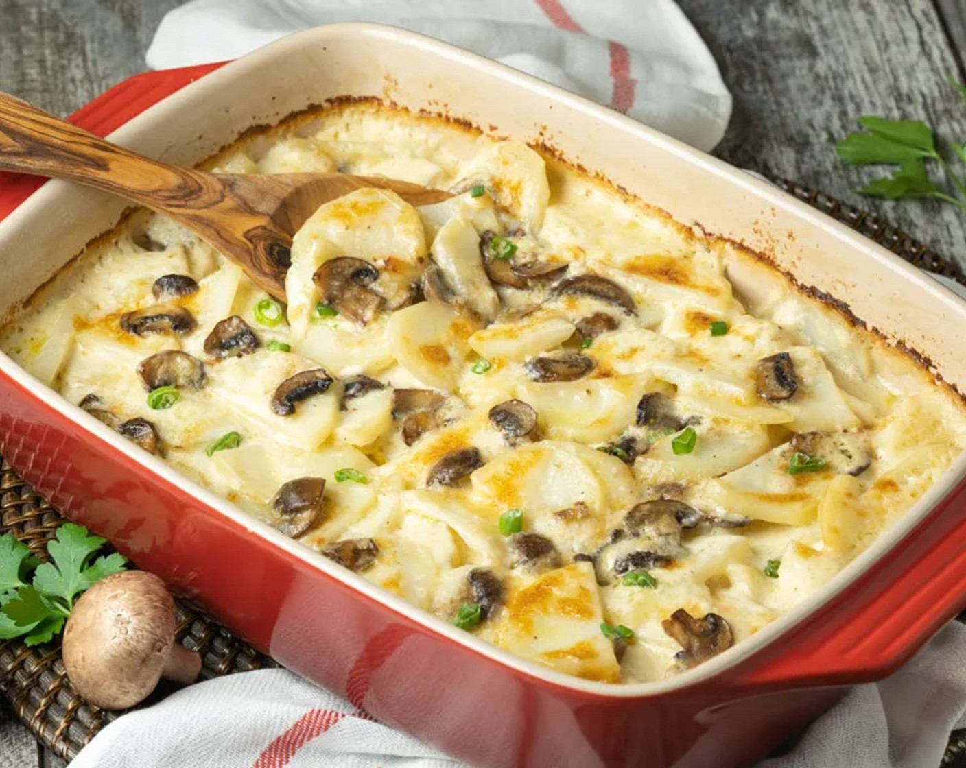 Potato and Mushroom Gratin