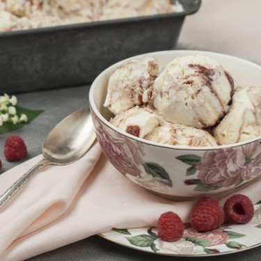 Balsamic Raspberry Ripple Ice Cream Recipe | SideChef