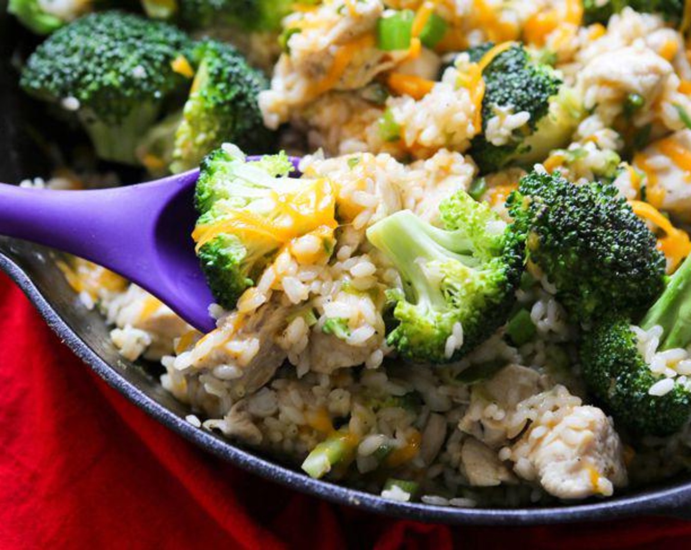 One-Pan Chicken Broccoli Rice Skillet