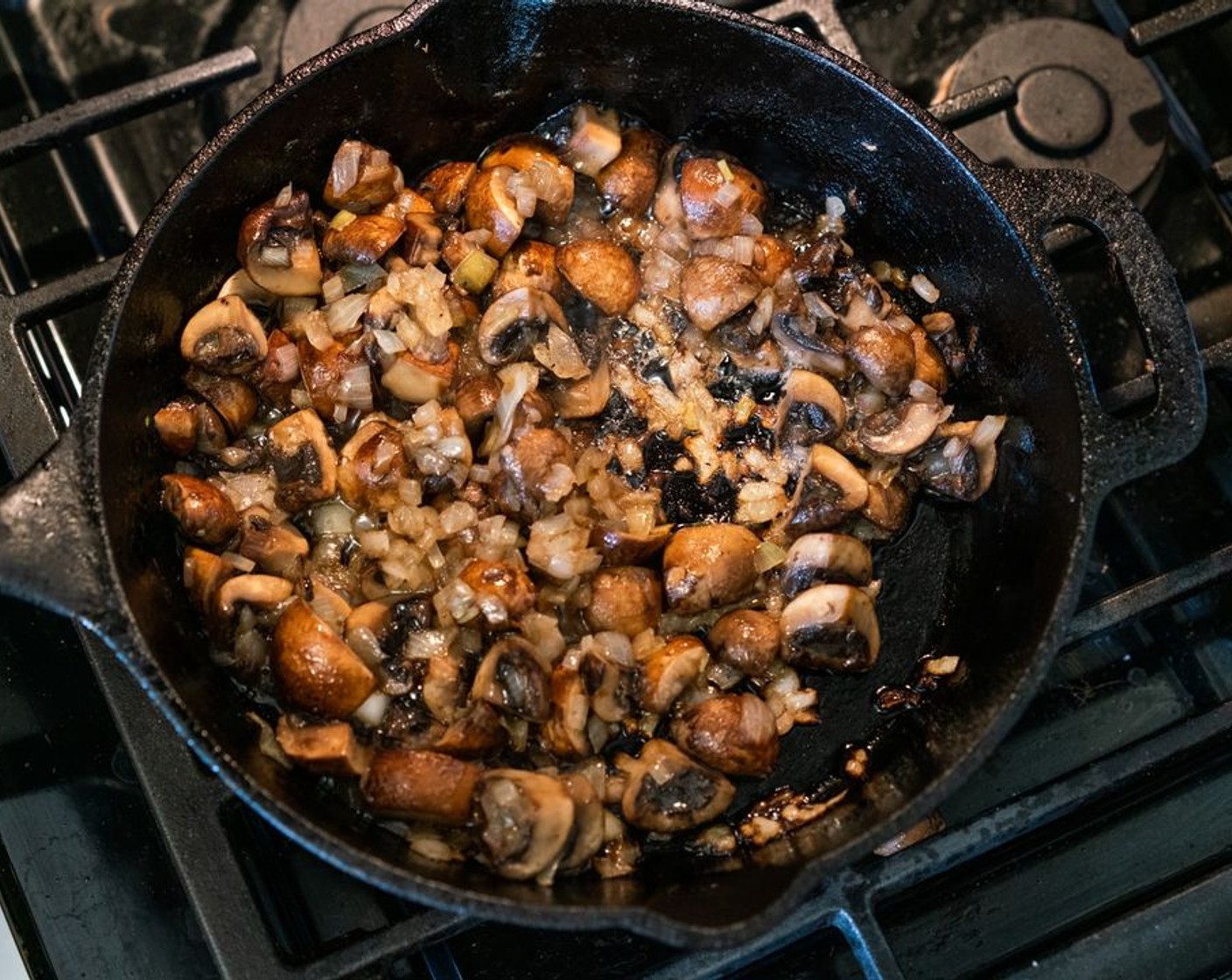 step 6 Cook, stirring occasionally until the mushrooms are browned and their liquid has evaporated, 5-7 minutes more.