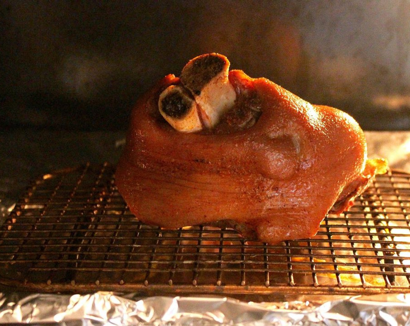 step 4 Roast at 375 degrees F (190 degrees C) turning often, cook until the skin is super-crisp and the meat is still very juicy and tender.