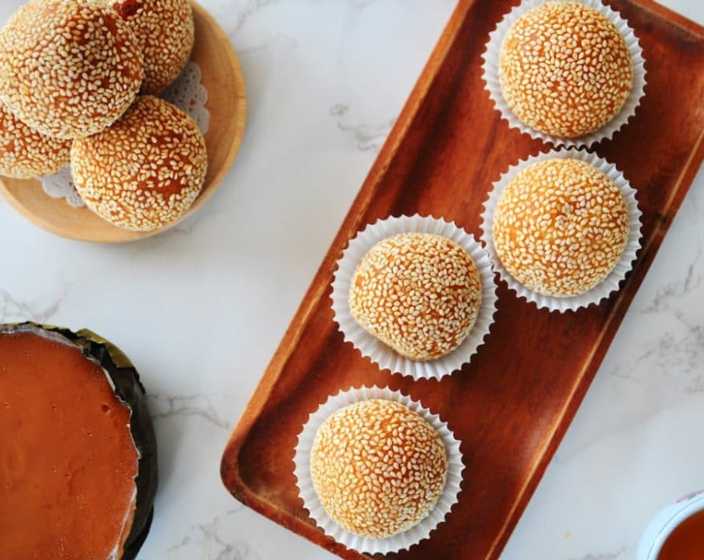 Fried Nian Gao Sesame Balls