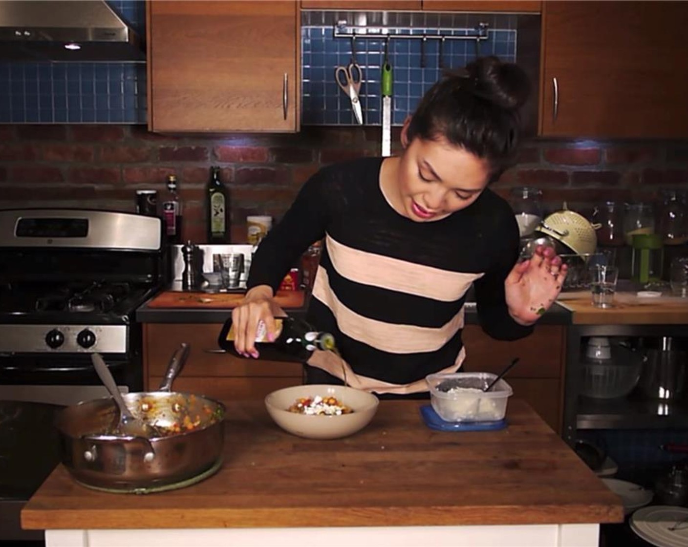 step 12 Serve in a bowl. Top with Feta Cheese (to taste) and drizzle with Olive Oil (to taste).