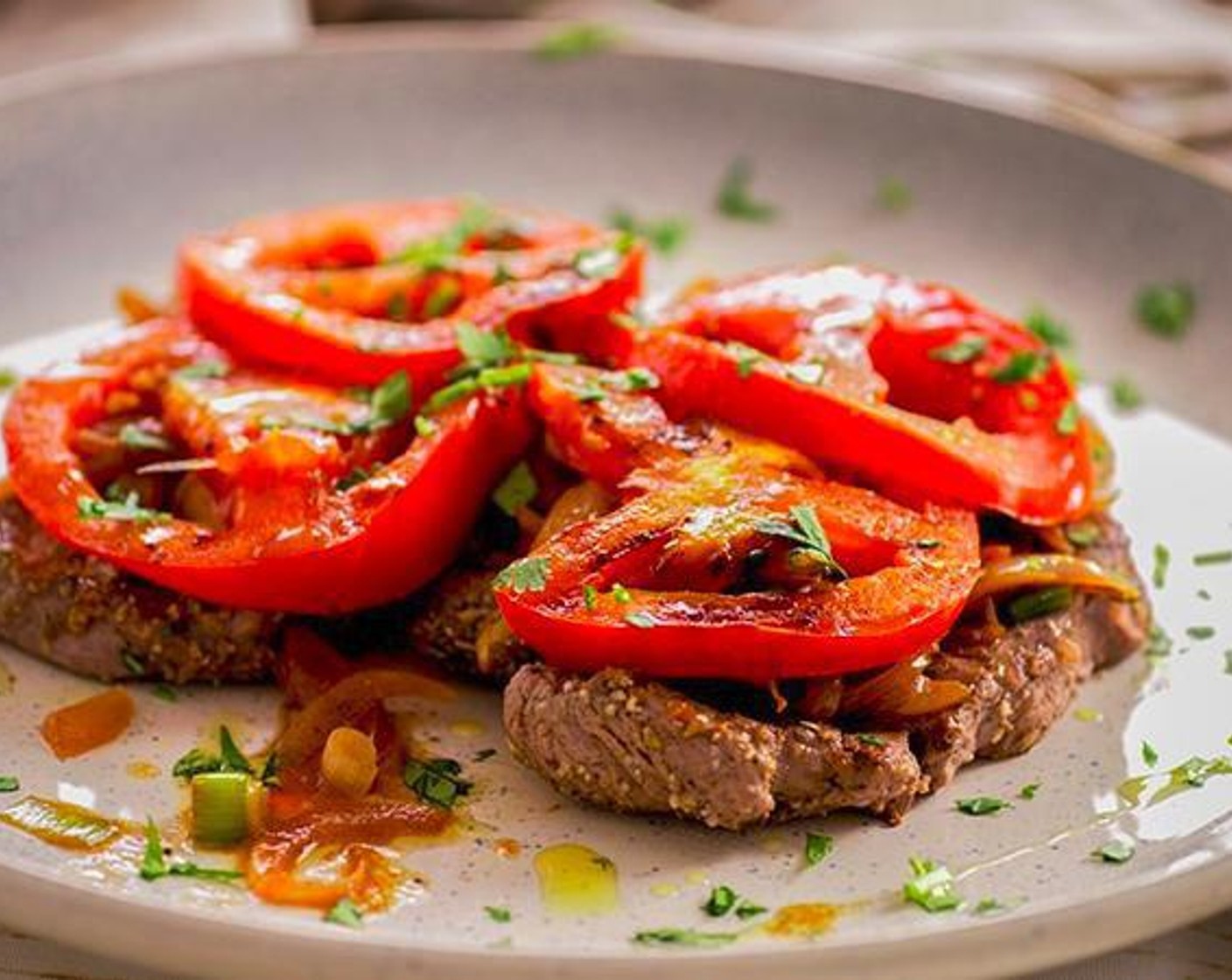 One Pan Easy Beef Steak Caracas Style