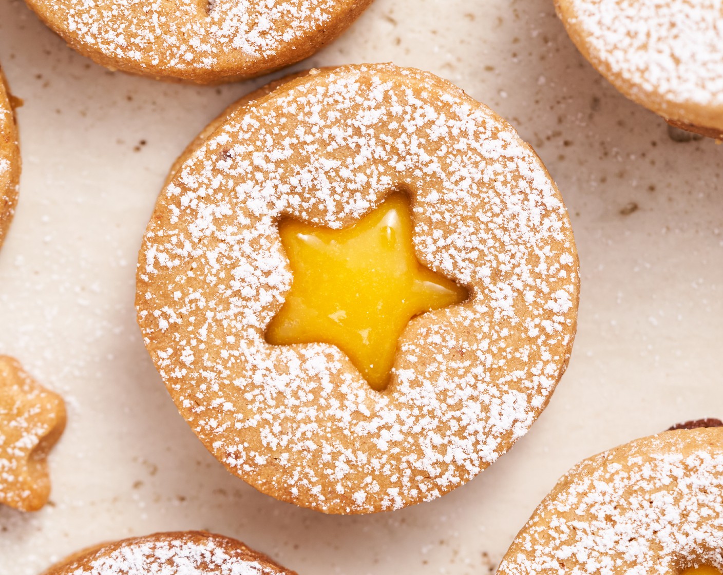 Christmas Linzer Cookies