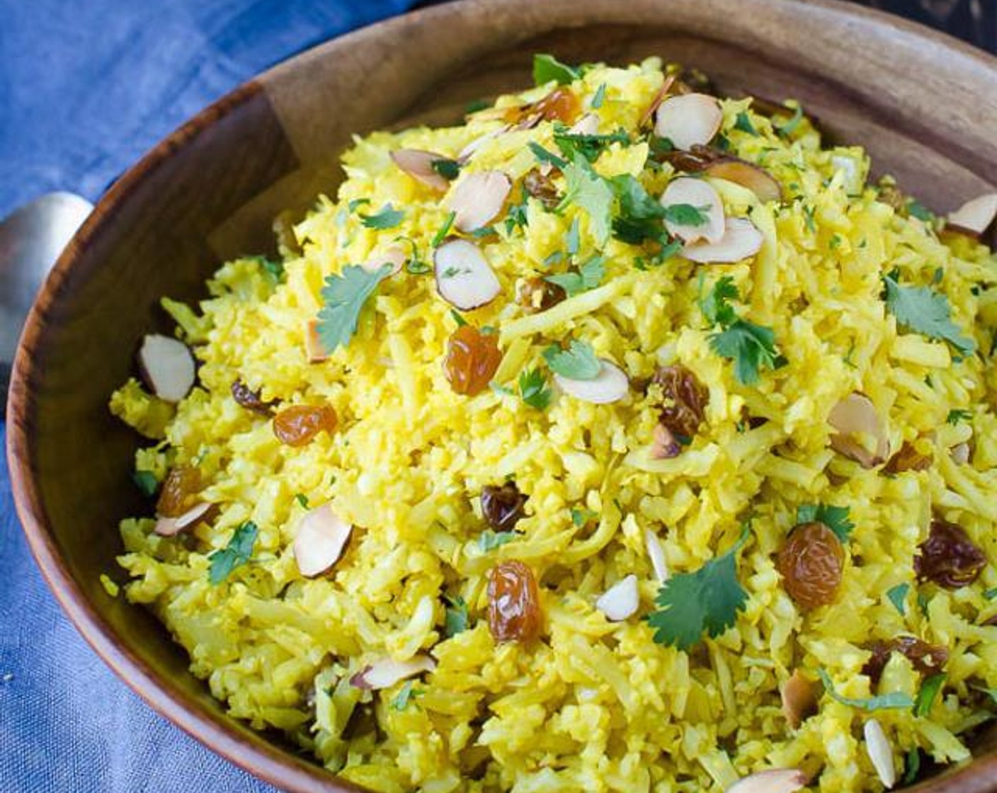 Curried Cauliflower Rice Pilaf