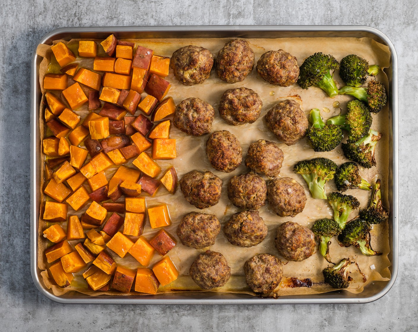 step 4 Cook until the vegetables are browned and the meatballs are golden and cooked through, approximately 20 minutes.