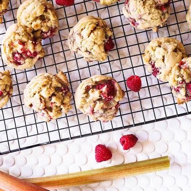 Rhubarb Raspberry Cookies Recipe | SideChef