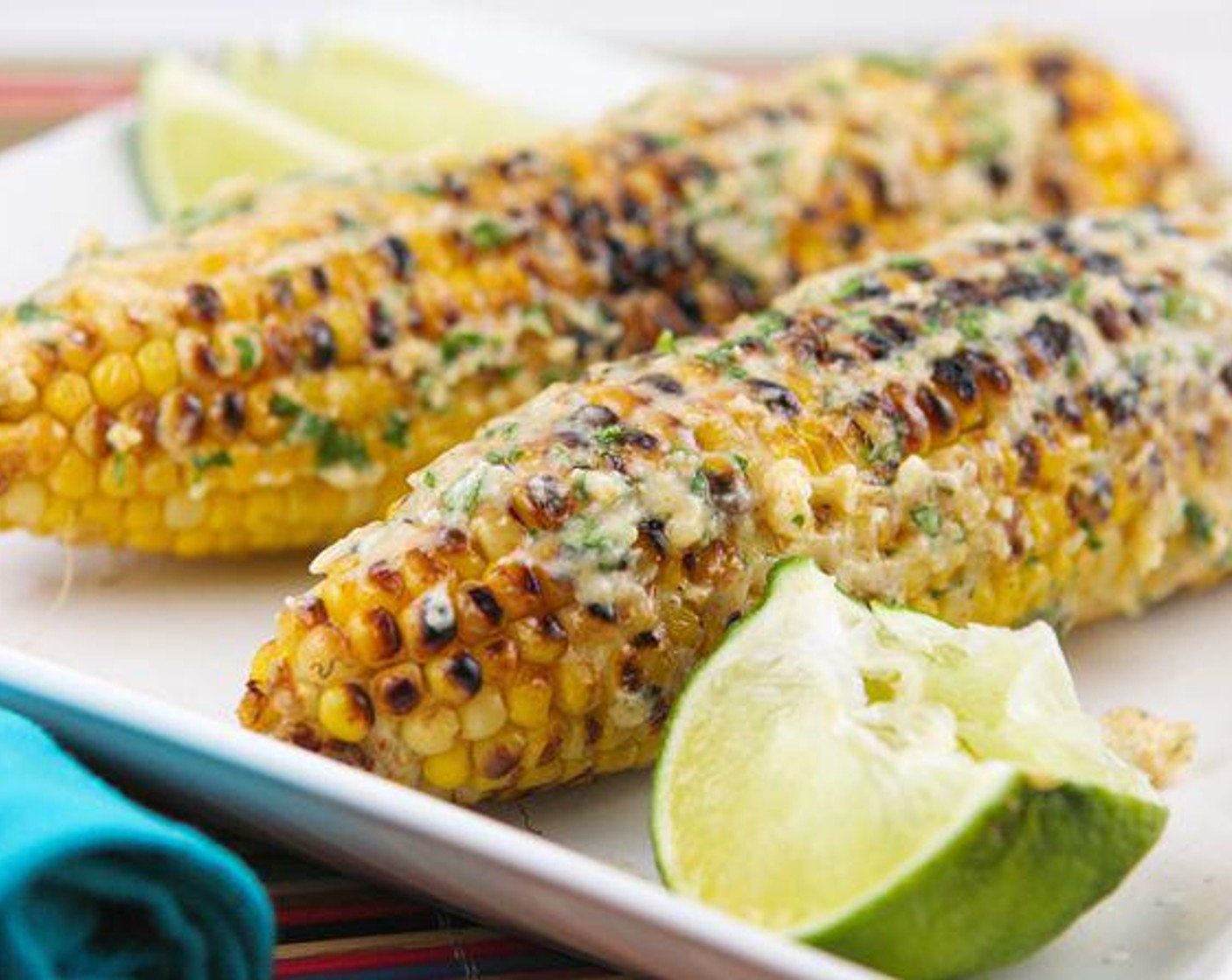 Grilled Corn with Spicy Cilantro Lime Butter