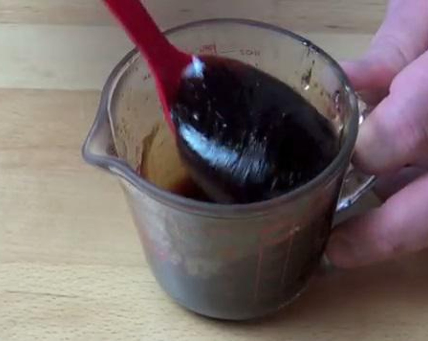 step 3 Mix together your Soy Sauce (2 Tbsp), Sesame Oil (2 Tbsp), and Honey (4 Tbsp).